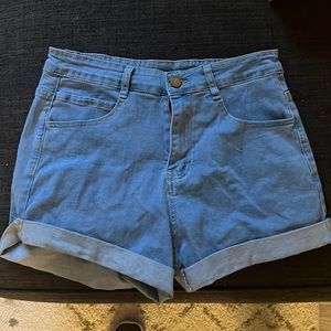 Slightly high waisted shorts